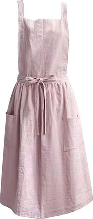 OEM Delantal De Jardiner&iacute;a Para Mujer Con Bolsillos, De Algod&oacute;n Suave, Bonito Y Elegante, Con Dise&ntilde;o Cruzado En La Espalda, Ideal Para Trabajar En Restaur