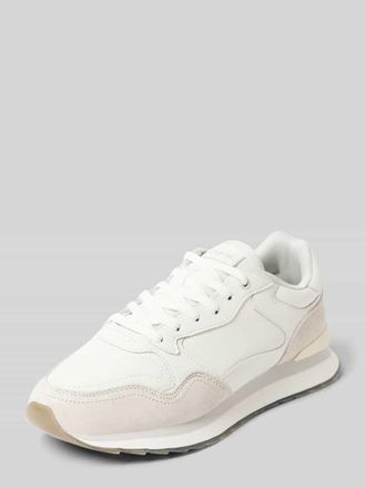 Hoff Ledersneaker mit Label-Badge Modell CALI in Taupe, Gr&ouml;&szlig;e 40