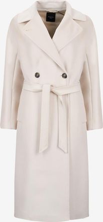 Max Mara Langer Zweireiher-Mantel aus Flanell Resina