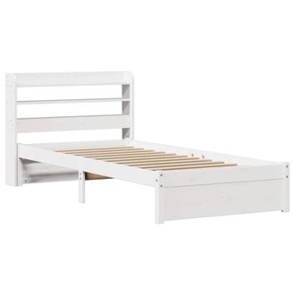 Berkfield Home Beautiful Bed Frame with Headboard without Mattress White 90x200 cm