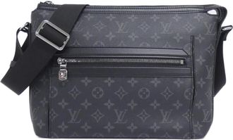 Louis Vuitton Black Coated Canvas Shoulder Bag (Pre-Owned)