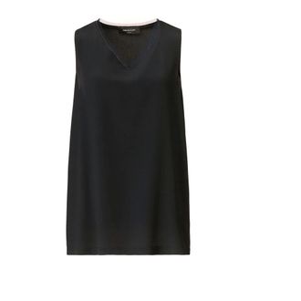 Fabiana Filippi Crepe de Chine Tank Top - female - Fabiana Filippi - Sleeveless Tops - Blue - 2XS - Tops