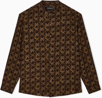 Emporio Armani Casual Shirts, male, Brown, Size: M Casual Shirt