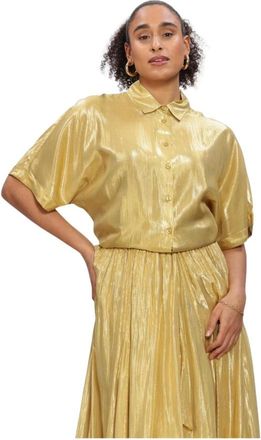 Mes Demoiselles... Dames, Blouses & Shirts, Geel, Maat: XL Poliester