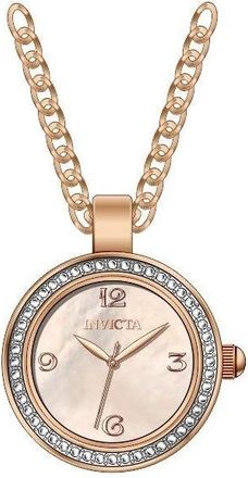 Invicta Mini Angel Quartz Crystal Rose Gold Dial Ladies Watch 49933