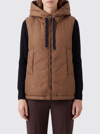 Max Mara Gilet imbottito in tessuto tecnico con cappuccio e collo alto