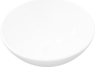 vidaXL Vidaxl - Lavabo de cuarto de baño redondo cerámica blanco