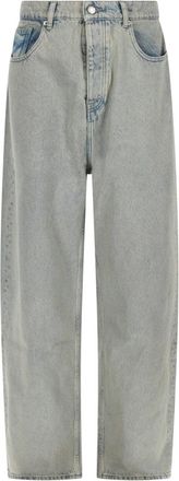 Dr&ocirc;le de Monsieur Light Blue Baggy Faded Jeans