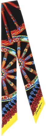 Dolce & Gabbana Multicolor Carretto Printed Bandana Scarf