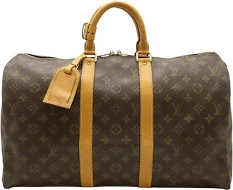 Louis Vuitton Brown Monogram Canvas Keepall 45 (Authentic Pre-Loved)