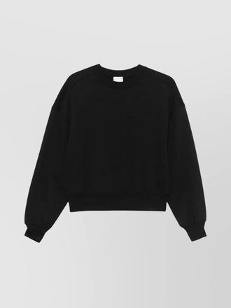 Calvin Klein logo-embroidered cotton crewneck sweatshirt
