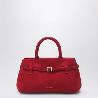 Manu Atelier Le Cambon 25 Red Suede Bag