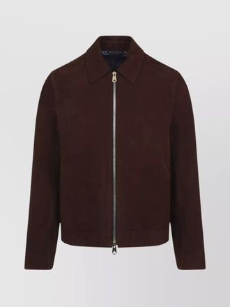Paul Smith regular fit leather jacket