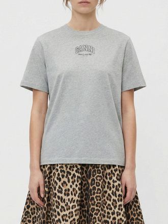 Ganni T-shirts in cotone organico con logo Ganni