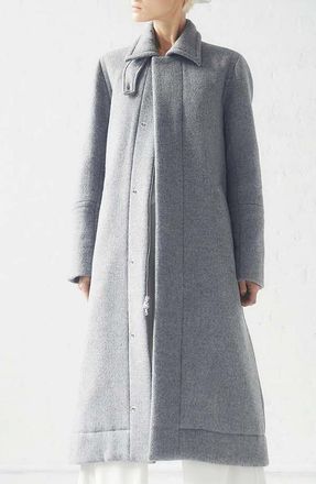 Caalo Down Wool Overcoat in Gray at Nordstrom, Size Medium