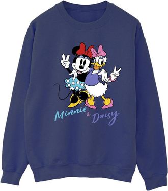 Disney Dames/Dames Minnie Mouse en Madeliefje Sweatshirt (Marineblauw)