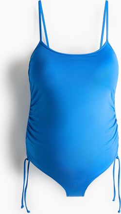 H&M MAMA Padded-cup High Leg Swimsuit - Blue