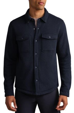 Rhone Fleece Shacket in True Navy at Nordstrom, Size X-Large