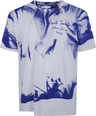 Paul Smith Bedruikt T-shirt - Heren - T-shirts - Blauw - M - Katoen - Tops