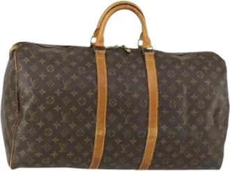 Louis Vuitton Pre-owned Weekend Bags, female, Brown, Size: ONE SIZE Pre-owned Vintage Weekend Bag
