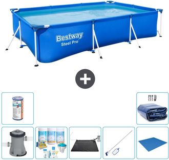 Bestway Piscina Bestway Steel Pro Rectangular - 300x201x66 Cm - 8-piezas S21568