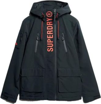 Superdry Moderne Windcheater Jas voor Mannen - Heren - Winterjassen - Blauw - S - Polyester - Jassen