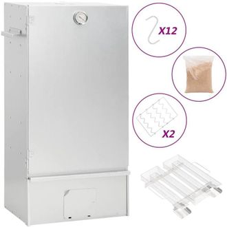 vidaXL Vidaxl - Horno Ahumador De Bbq Con Generador Humo Fr&iacute;o Acero Galvanizado