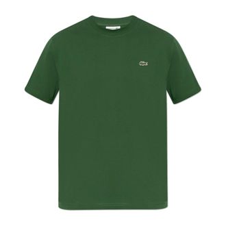 Lacoste T-Shirts, male, Green, Size: 3XL T-shirt with Logo Patch