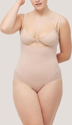 Ysabel Mora Shaping-Body YSABEL MORA, Damen, Gr. XXL, N-Gr, beige, Single Jersey, Obermaterial: 86% Baumwolle, 14% Elasthan, eng, Bodys Shaping-Body, mittlerer Fo