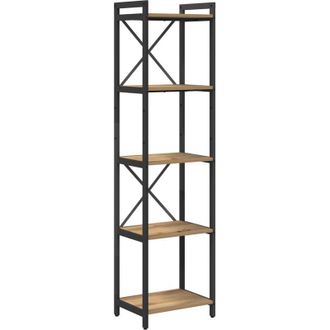 vidaXL Bookcase Artisan oak 40 x 30 x 153 cm Engineered wood Vidaxl