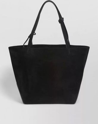 The Row park suede tote bag dual handles