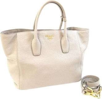 Prada Pre-owned Tote Bags, female, Gray, Size: ONE SIZE Pre-owned Vintage Tote Bag