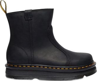 Dr. Martens Zebzag Rigger Ankle Boots In Black Leather