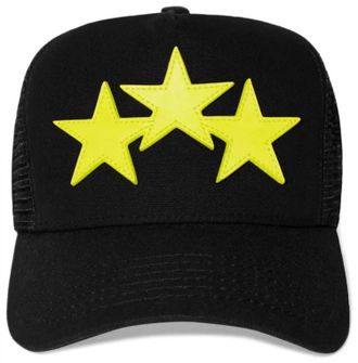 Amiri Three Star Trucker Hat In Lime