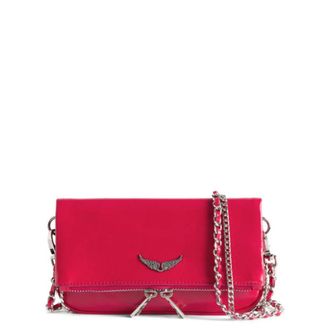 Zadig&Voltaire Shoulder Bags, female, Pink, Size: ONE SIZE Rock Nano Vintage Patent