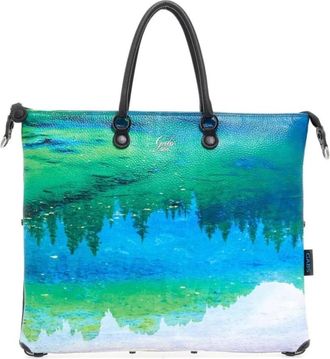 Gabs Groene Bedrukte Shoppingtas Trip - Dames - Shoppers - Veelkleurig - ONE Size - Leer - Tassen