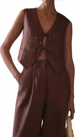 SANCIA Drita Vest In Cinnamon