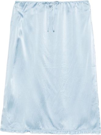 Prada Drawstring Trim Slip