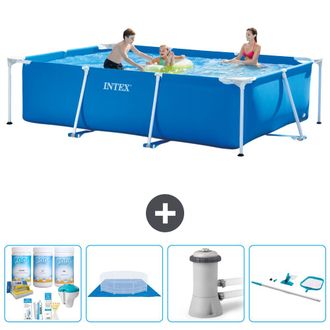 Intex Piscina Con Estructura Rectangular - 300x200x75 Cm - 7-piezas S20837