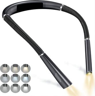 OEM Lampada Da Lettura A Led, Lampada Da Collo, Lampada Per Libri, 3 Colori, 6 Livelli Di Luminosit&agrave; Regolabili