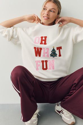 Beach Riot Devyn Oversized Crew-Neck Sweatshirt