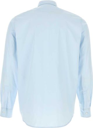 Jil Sander Mens Poplin Shirt Blue Cotton