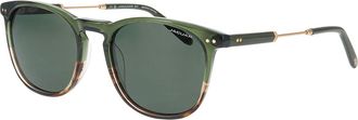Jaguar 37287 Polarized 5155 Mens Sunglasses Green Size 53