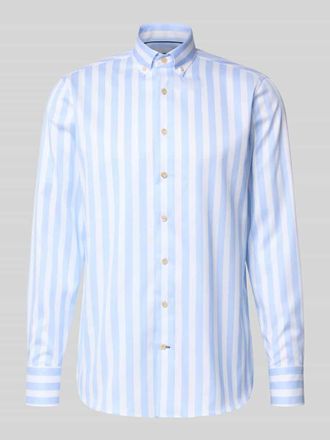Olymp Slim Fit Freizeithemd mit Button-Down-Kragen Modell Sergio in Bleu, Gr&ouml;&szlig;e 39