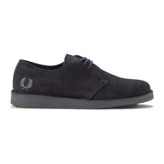 Fred Perry Laced Shoes, male, Black, 8 UK, Linden Laced Shoe