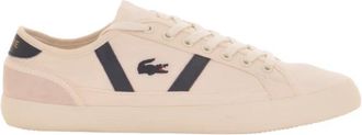 Lacoste Witte Sneaker Sideline 119 - Heren - Sneakers - Wit - 40 EU - Leer - Schoenen