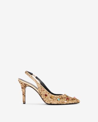 Isabel Marant Escarpins Pafya - Femme - Clair Dor&eacute; - Taille 37 - Isabel Marant