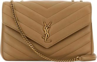 Saint Laurent Borsa a spalla Lou Lou trapuntata - Toni neutri