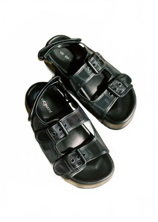 Vic Mati&eacute; Womens Mesh Platform Sandals In Black