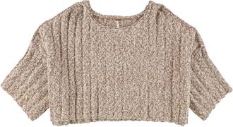 Free People Womens Good Day Pullover Sweater In Brown